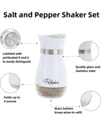 Modern White 2-Pack Salt & Pepper Shaker Set