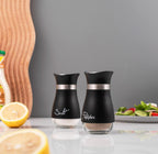 Modern Black 2-Pack Salt & Pepper Shaker Set