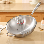 Stainless steel Wok (34cm)