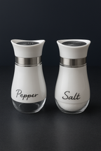 Modern White 2-Pack Salt & Pepper Shaker Set