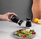 Modern Black 2-Pack Salt & Pepper Shaker Set