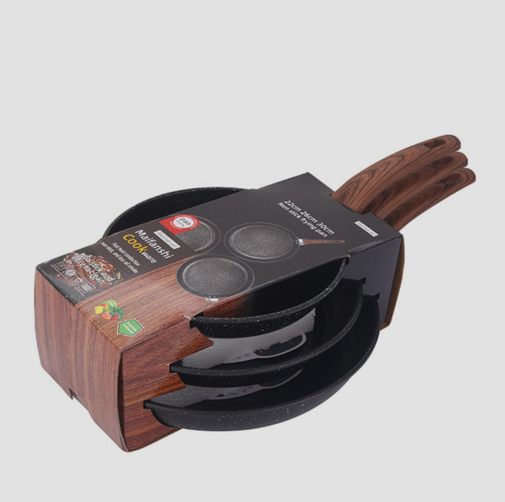 Black frying pans
