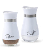 Modern White 2-Pack Salt & Pepper Shaker Set
