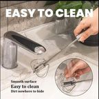 Stainless Steel Semi-Automatic Egg Beater, Rotary Hand Whisk - No Batteries Required