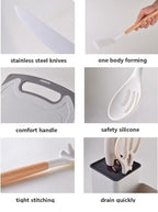 19-Piece Elegant Non-Stick Silicone Kitchen Utensil Set – White