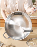 Stainless steel Wok (34cm)