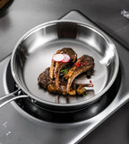 30cm Non-Stick Stainless Steel Frying Pan – Induction Compatible