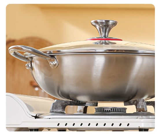 Stainless steel Wok (34cm)