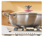 Stainless steel Wok (34cm)