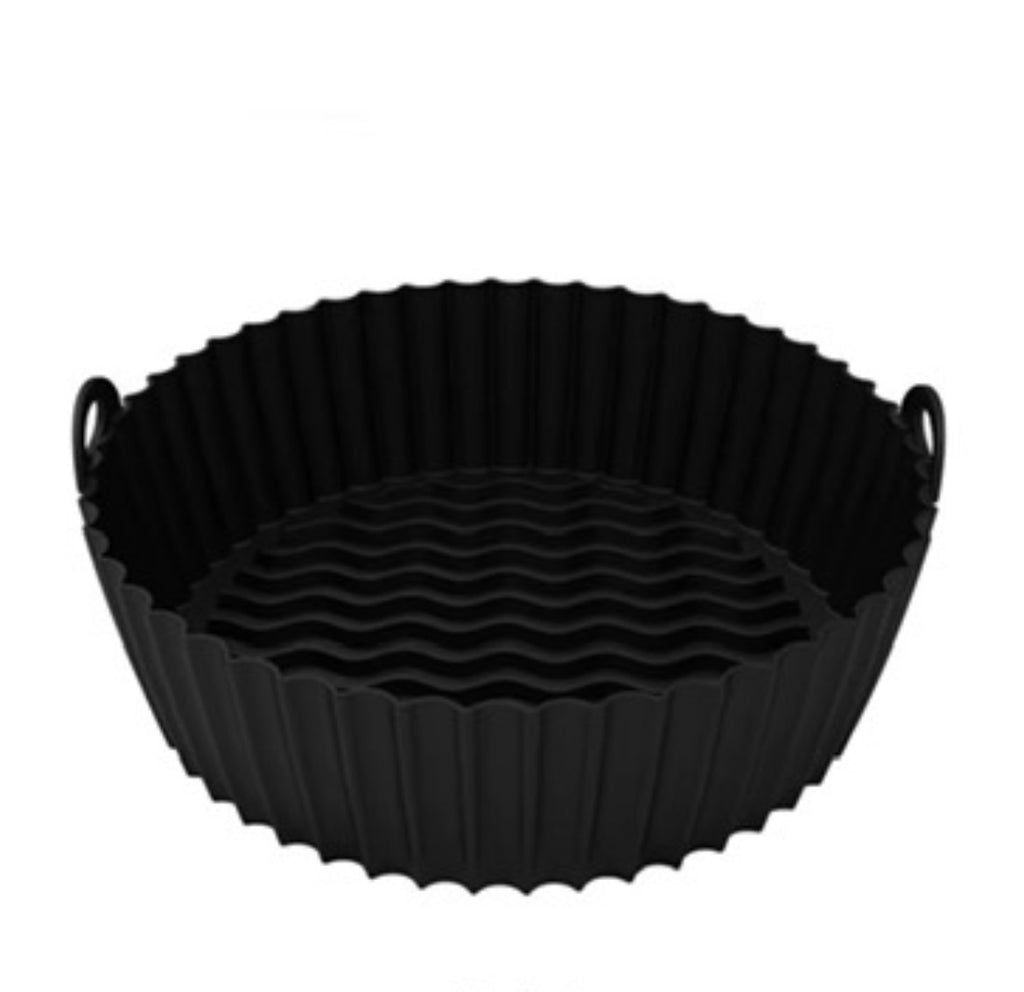 2 Pack Silicone Round Air Fryer Liners – Non-Stick, Flexible & Easy Release