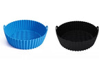 2 Pack Silicone Round Air Fryer Liners – Non-Stick, Flexible & Easy Release