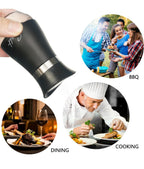 Modern Black 2-Pack Salt & Pepper Shaker Set