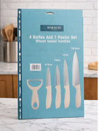 HIBACHI 4 Knives and 1 Peeler Set