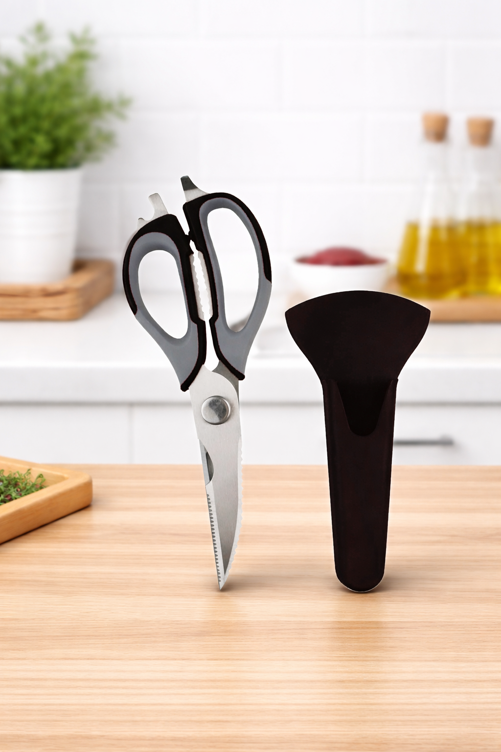 7-in-1 Magnetic Multi-Purpose Functional Kitchen Scissors with Protective Sheath