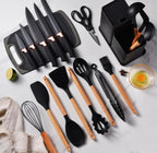 19-Piece Elegant Non-Stick Silicone Kitchen Utensil Set – Black